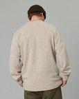 JUST ANOTHER FISHERMAN MERINO SEA CREW - GREY FEATHER
