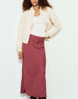 MINK PINK LENI BIAS MIDI SKIRT