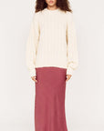 MINK PINK LENI BIAS MIDI SKIRT