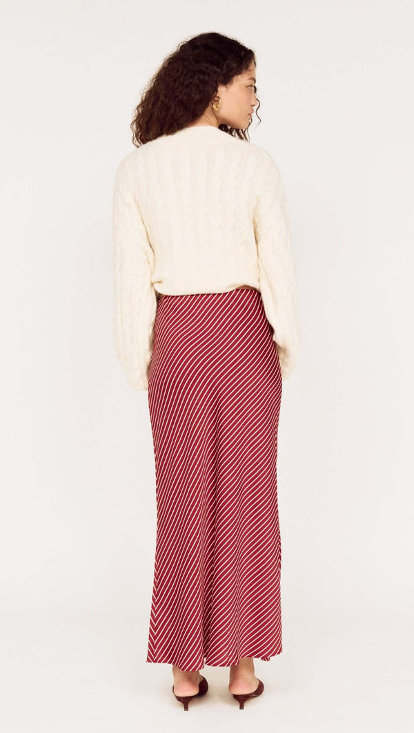 MINK PINK LENI BIAS MIDI SKIRT