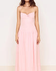 MINK PINK MILA DROP WAIST MIDI DRESS