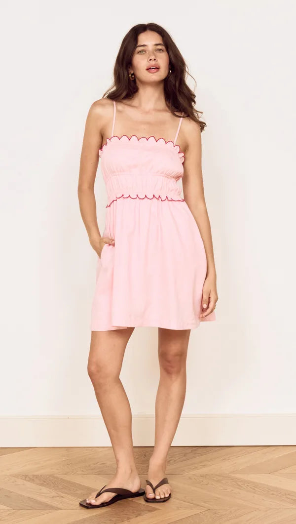MINK PINK MILA SCALLOPED MINI DRESS