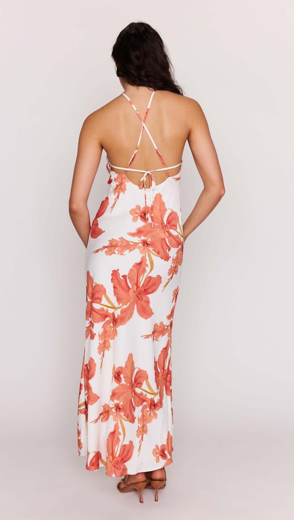 MINK PINK ISLA HALTER MAXI DRESS