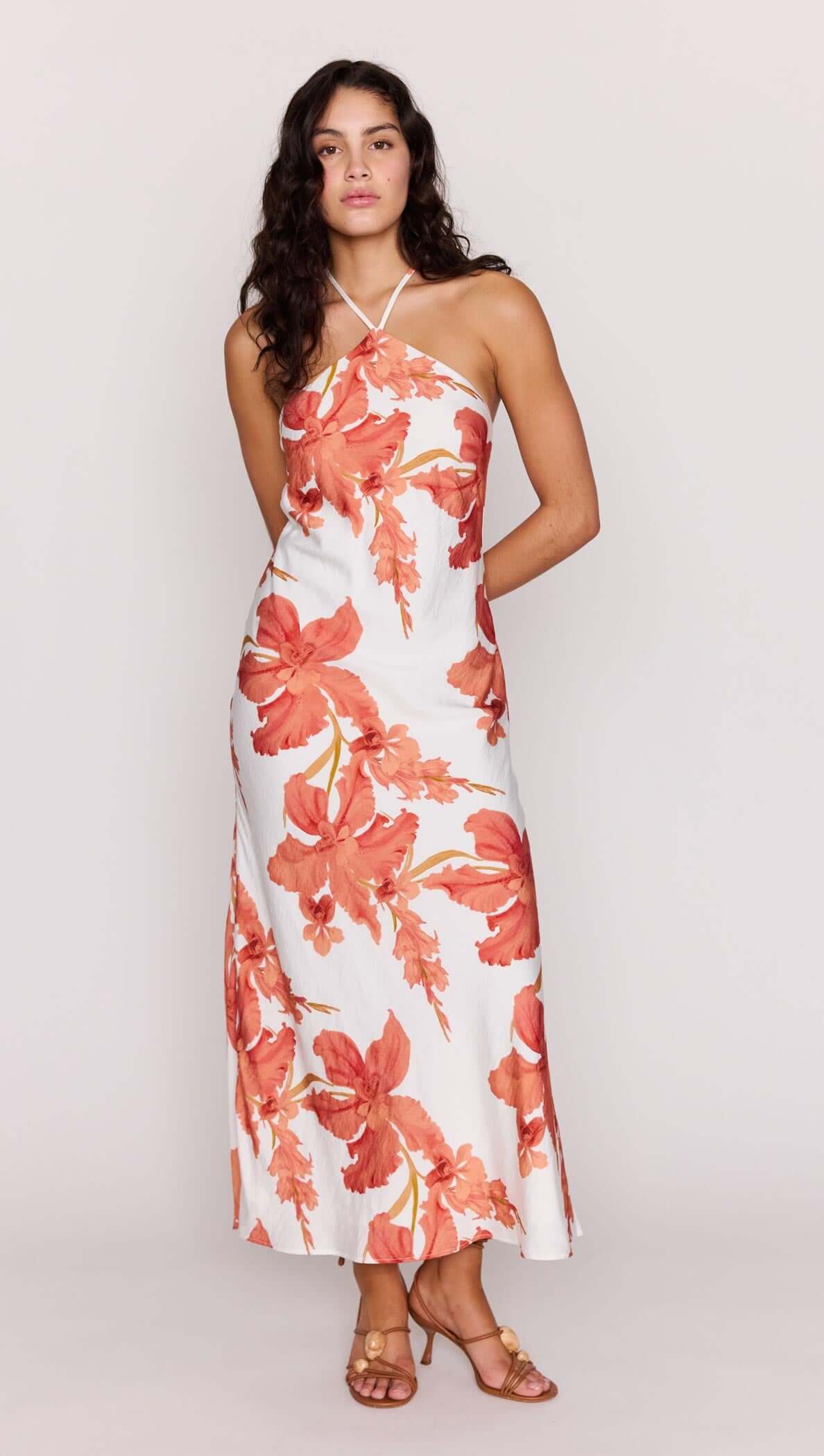 MINK PINK ISLA HALTER MAXI DRESS