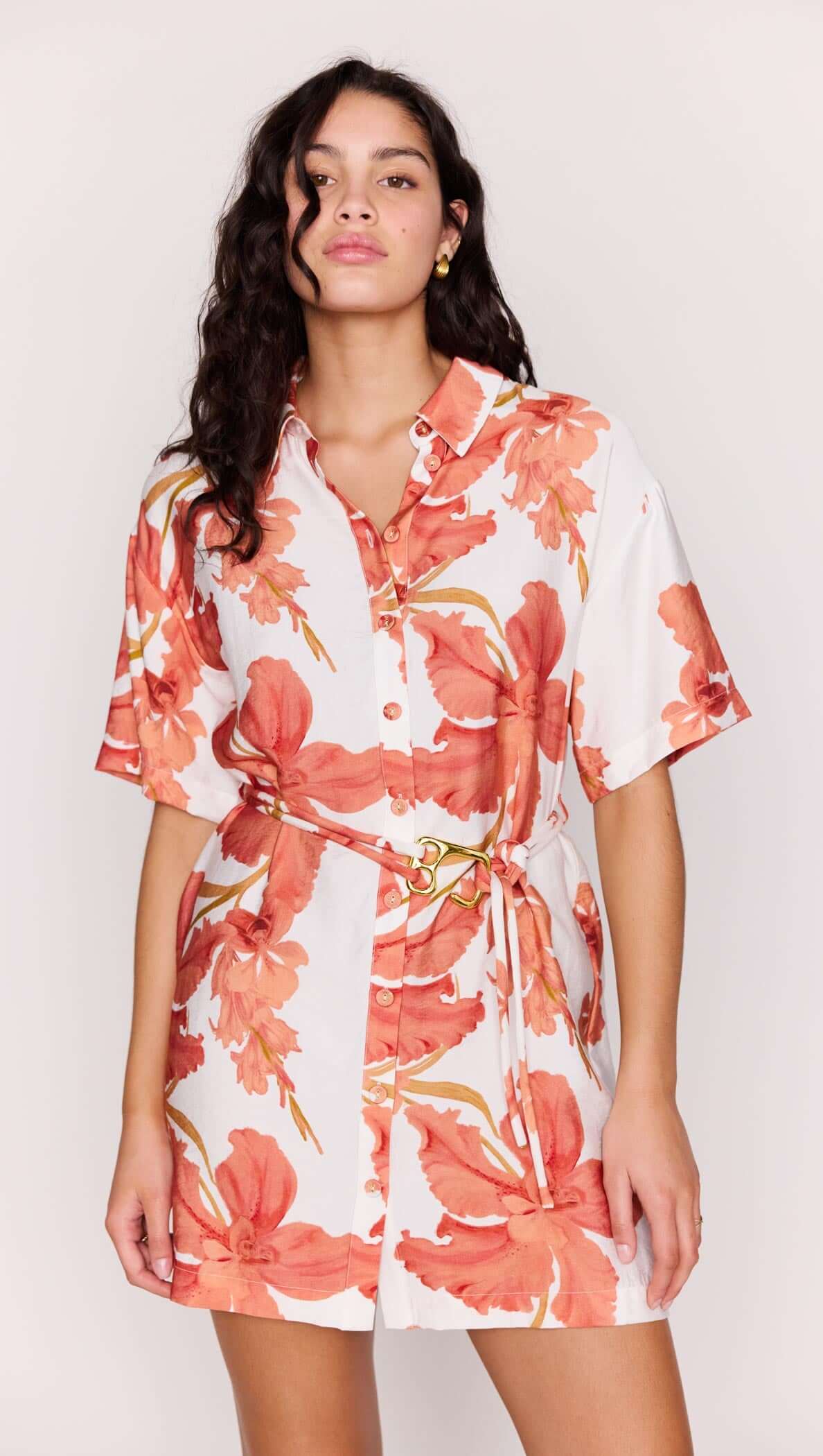 MINK PINK ISLA MINI SHIRT DRESS