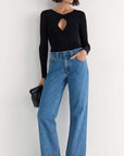 STAPLE THE LABEL MIRA TWIST KNIT TOP