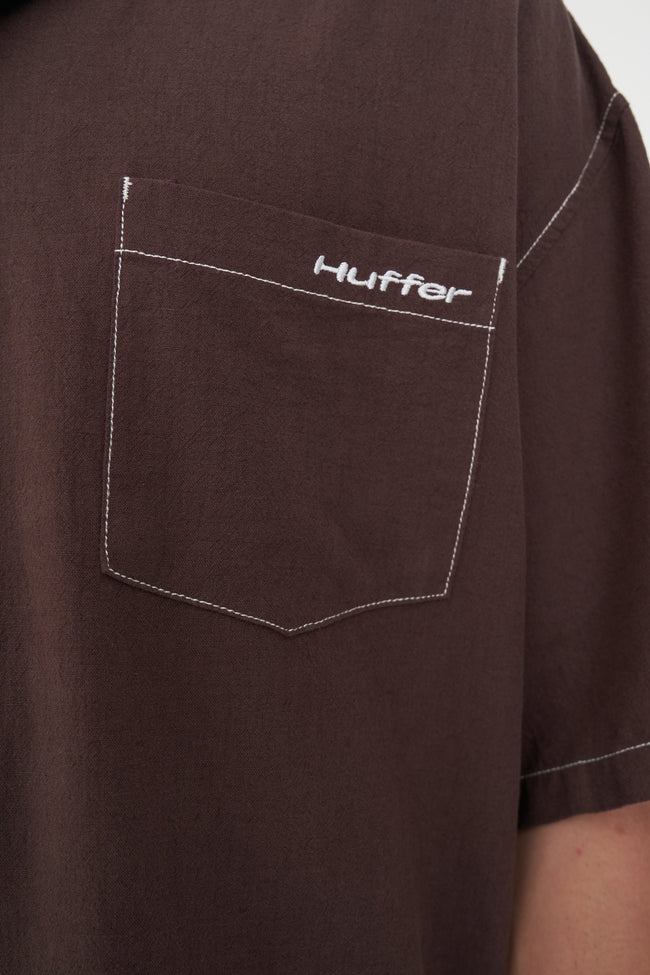 HUFFER HAVANA STITCHED BOX SHIRT