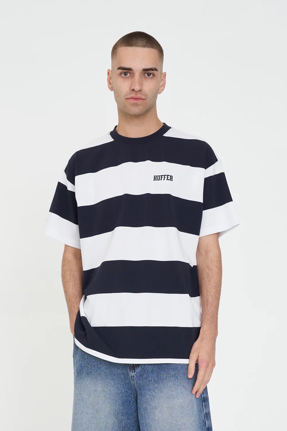 HUFFER GAME DAY STRIPE TEE