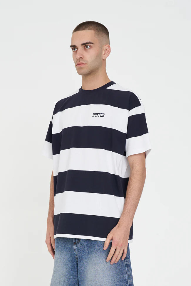 HUFFER GAME DAY STRIPE TEE