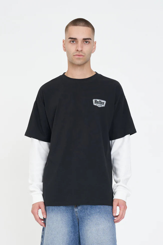 HUFFER LAYERED BLOCK TEE/ RIDGE