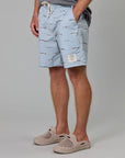 JUST ANOTHER FISHERMAN MULLET STACK VOLLEY SHORTS STERLING BLUE