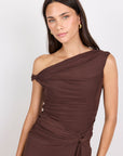GEORGIA ZOE MONARCH MESH OFF SHOULDER MAXI DRESS