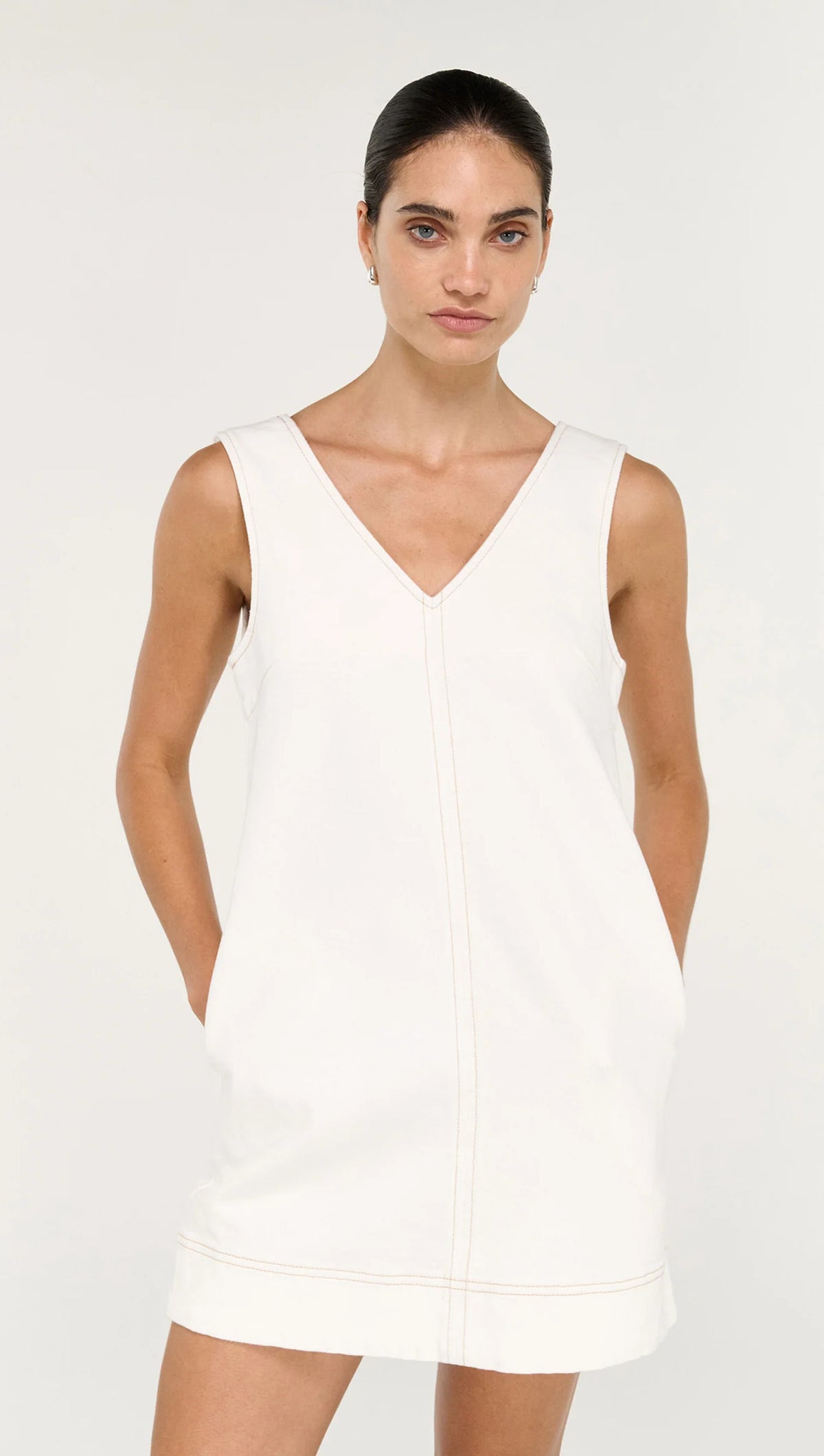 STAPLE THE LABEL NYRA DENIM MINI DRESS