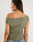 STORIES BE TOLD NIGHTLIFE KHAKI STRETCH MULTIFIT SLEEVELESS TOP
