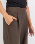 AMONG THE BRAVE INSTINCTIVE WIDE LEG ELASTIC BACK PANTS