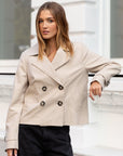 STORIES BE TOLD PATHWAY CROPPED TRENCH JACKET