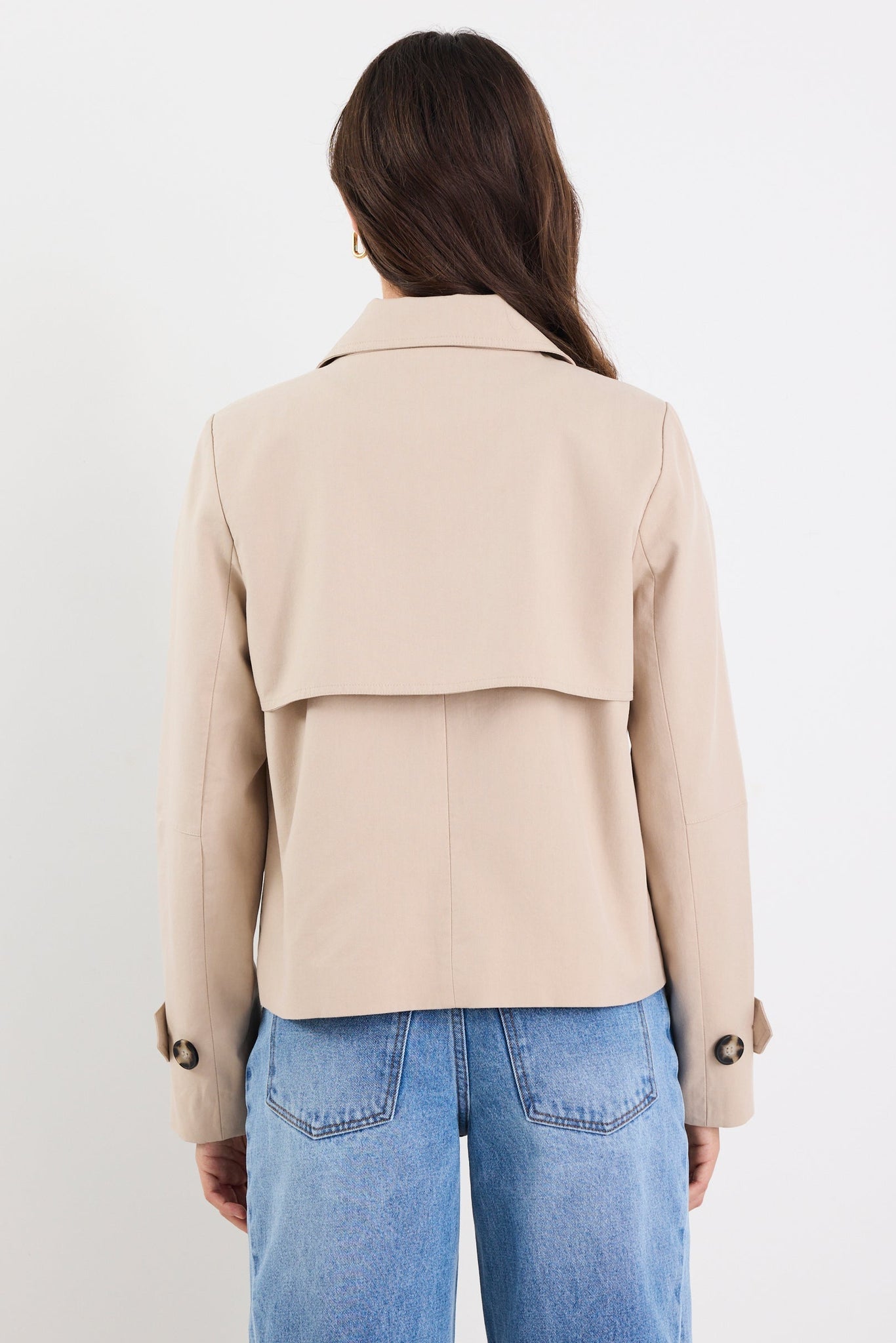 STORIES BE TOLD PATHWAY CROPPED TRENCH JACKET