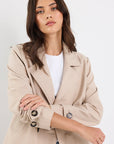 STORIES BE TOLD PATHWAY CROPPED TRENCH JACKET