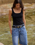 AMONG THE BRAVE ACADEMY DENIM BARREL SHORTS