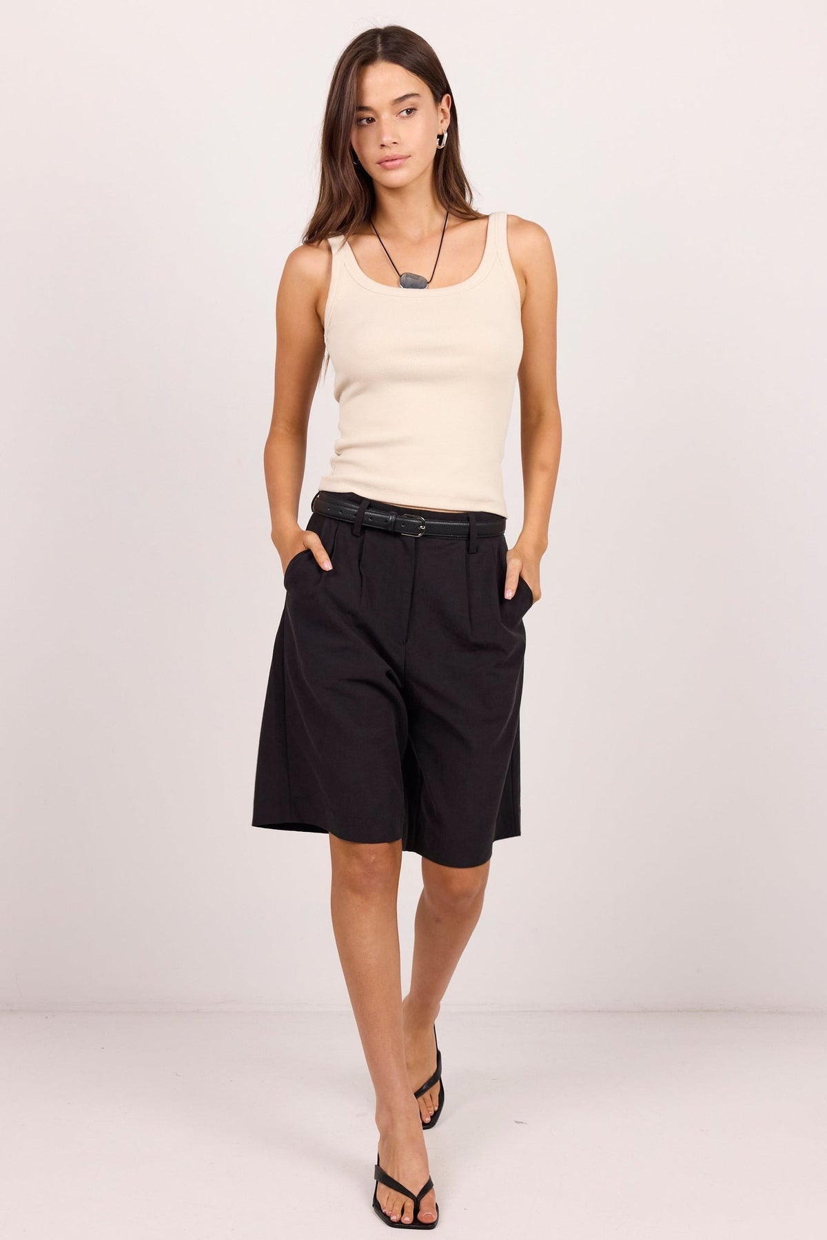 RE:UNION PEBBLE RIB SINGLET TANK