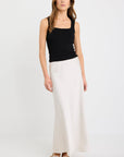 STORIES BE TOLD PRODIGY PEARL SATIN BIAS MAXI SKIRT