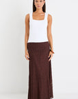 STORIES BE TOLD ZEUS LACE BIAS MAXI SKIRT