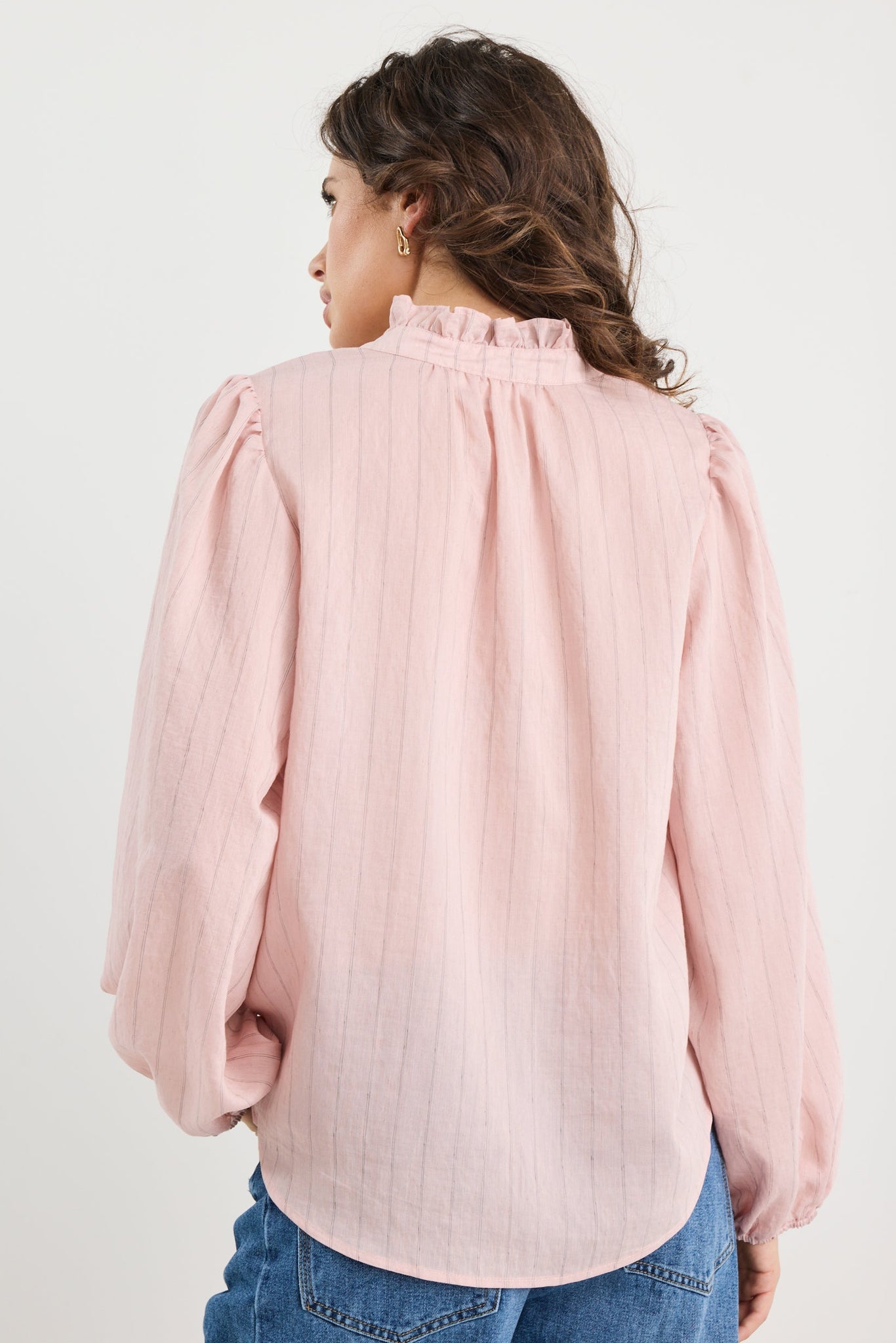 IVY + JACK PREMISE STRIPE HIGH NECK LS TOP