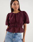 GEORGIA MAE PROMPT BUBBLE SLEEVE TOP