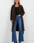 IVY + JACK PROVENCE MELTON DOUBLE BREASTED BELTED COAT