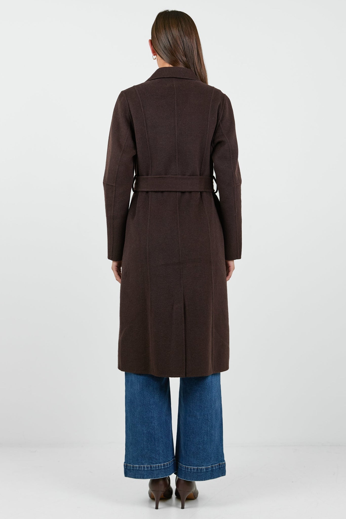 IVY + JACK PROVENCE MELTON DOUBLE BREASTED BELTED COAT