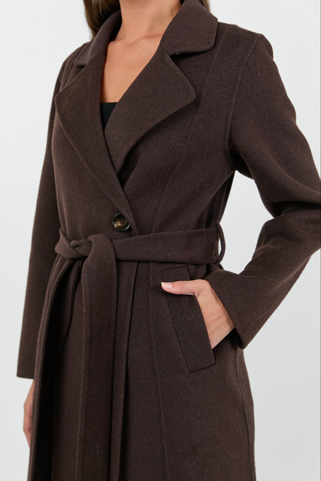 IVY + JACK PROVENCE MELTON DOUBLE BREASTED BELTED COAT