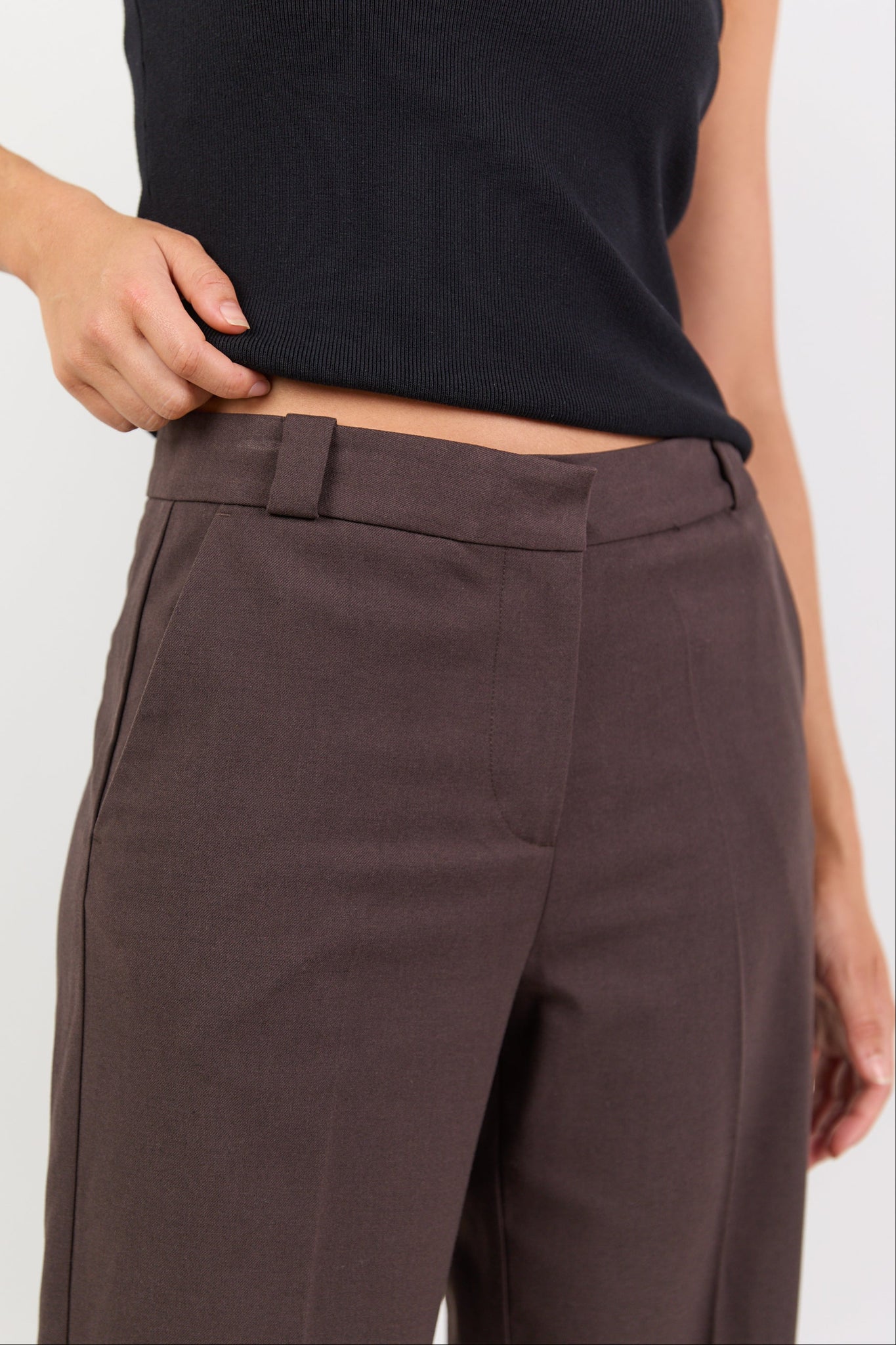 AMONG THE BRAVE JAUNTY SLANT POCKET WIDE LEG PANTS