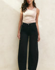 AMONG THE BRAVE VARSITY BARREL JEANS