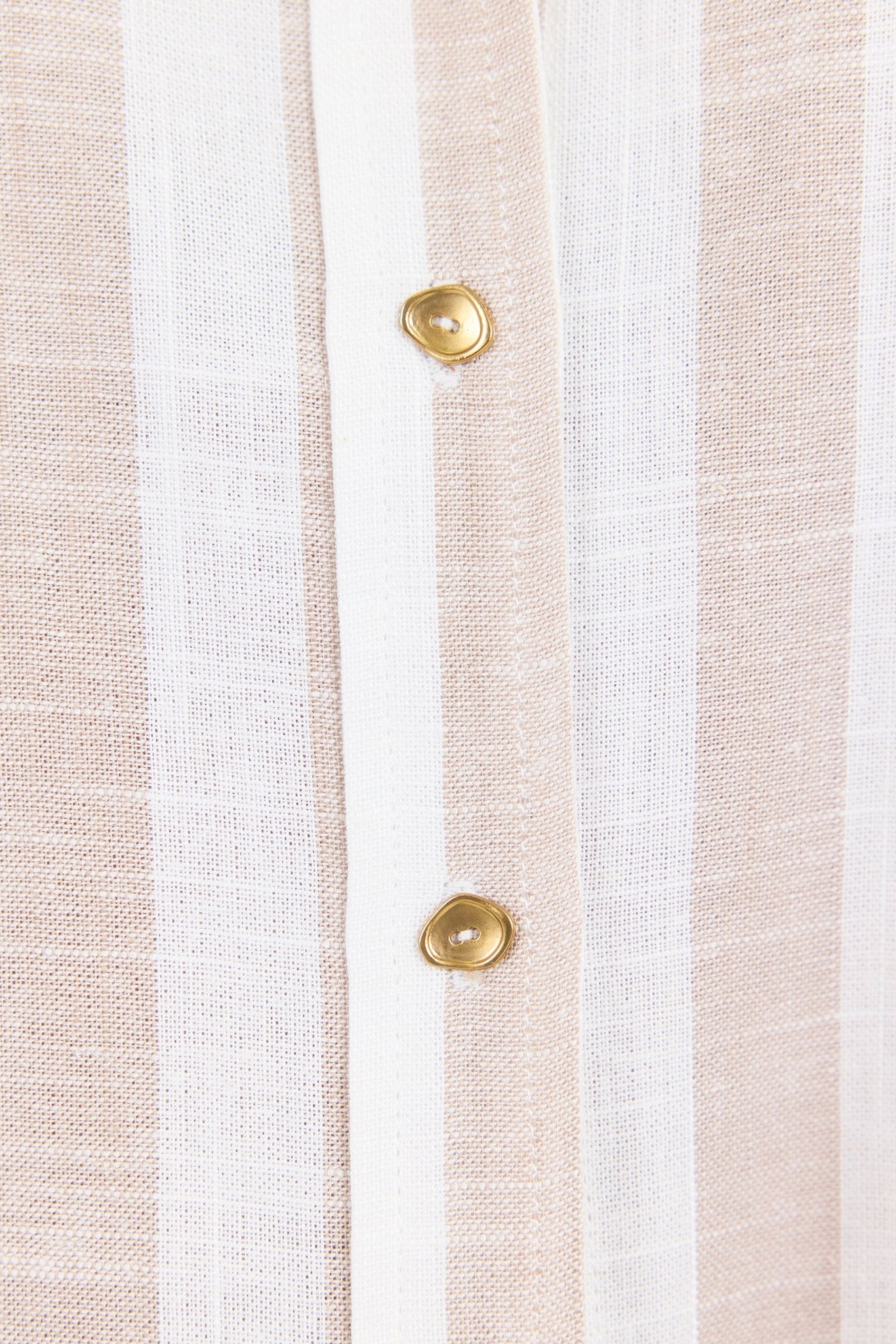 BY ROSA REVEAL STRIPE TIE BACK SHIRT