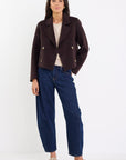 IVY + JACK REVERIE MELTON DOUBLE BREASTED PEACOAT