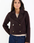 IVY + JACK REVERIE MELTON DOUBLE BREASTED PEACOAT
