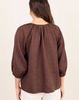 RE:UNION REVOLUTIONARY LINEN RELAXED LONG SLEEVE TOP