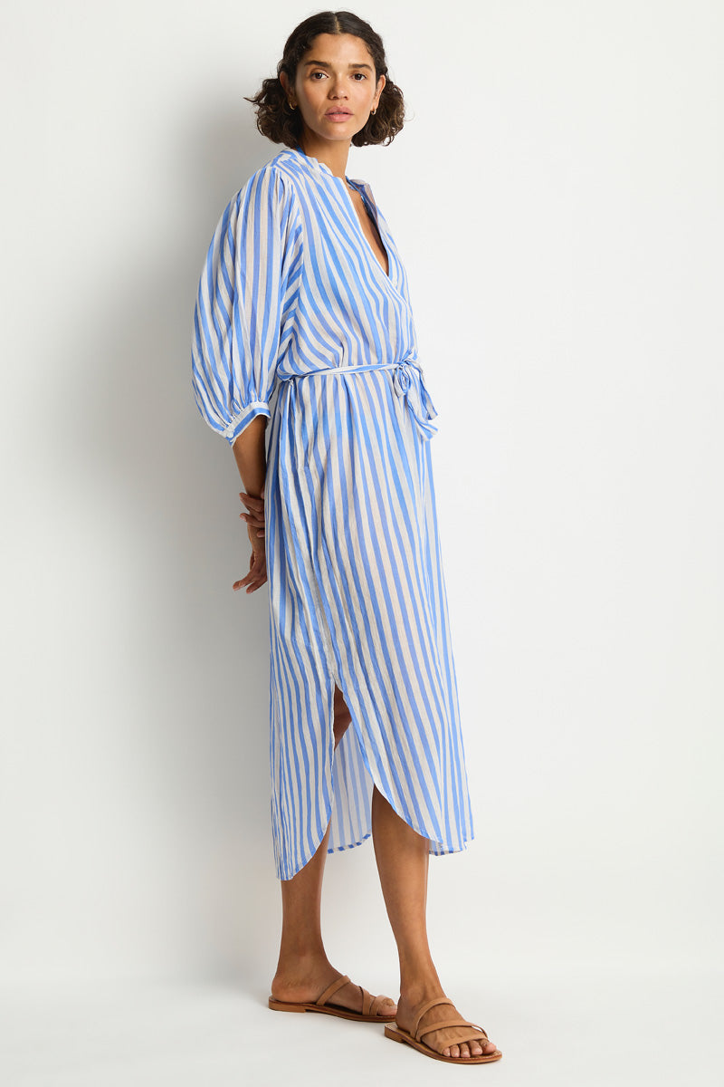 SEA LEVEL VACAY BOHO LONG SHIRT DRESS