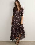 AUGUSTE CARA WRAP MAXI DRESS