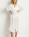 SEA LEVEL SALT BOHO LONG SHIRT DRESS