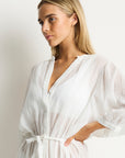 SEA LEVEL SALT BOHO LONG SHIRT DRESS
