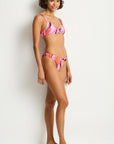 SEA LEVEL NEON WAVE TIE BACK BRALETTE + MID RING PANT SET
