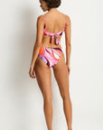 SEA LEVEL NEON WAVE TIE BACK BRALETTE + MID RING PANT SET