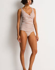 SEA LEVEL CROSS FRONT MULTIFIT SINGLET TOP + MID PANT SET
