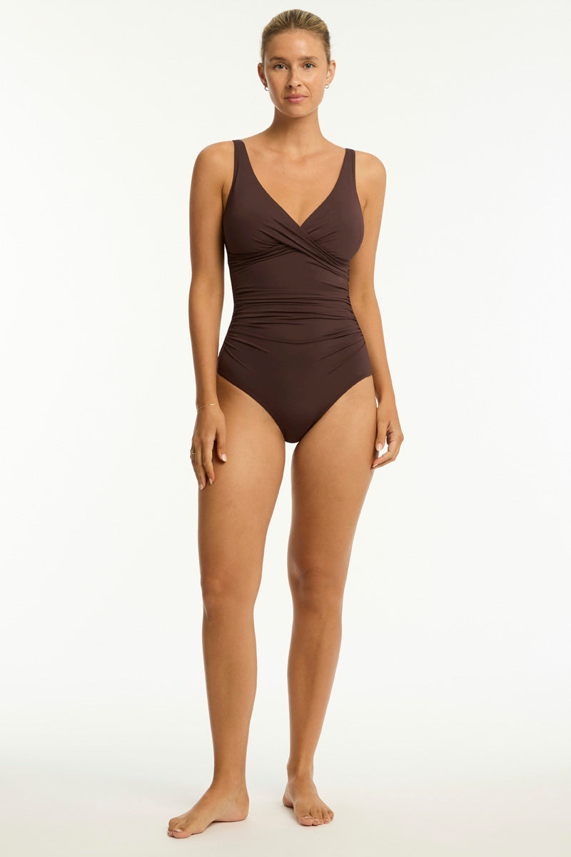 SEA LEVEL ESSENTIALS CROSS FRONT MULTIFIT ONE PIECE