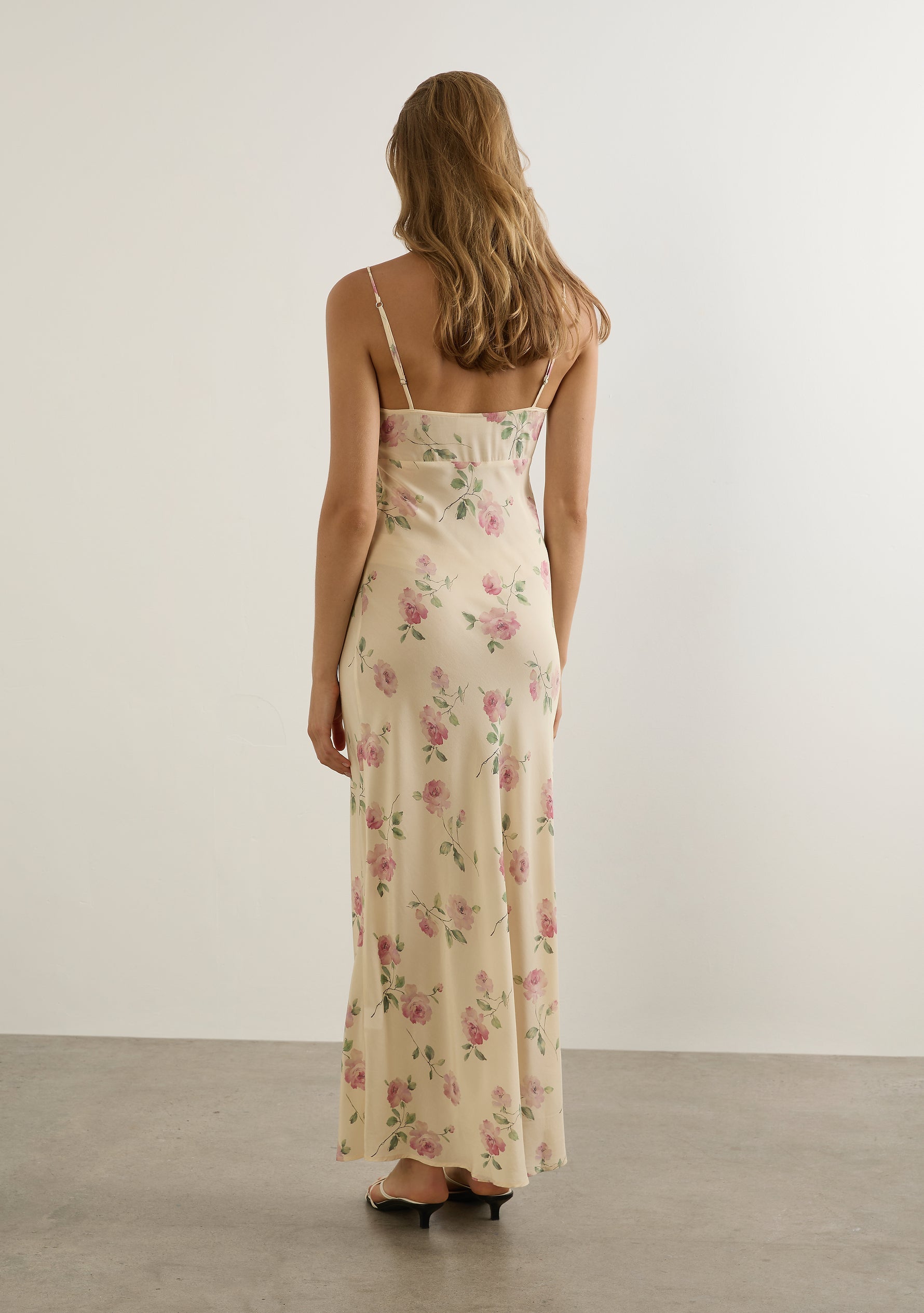 AUGUSTE ANNIE TIE SLIP MAXI DRESS