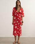 AUGUSTE MALIA MIDI DRESS