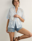 AUGUSTE SARDINE EMBROIDERED BLOUSE