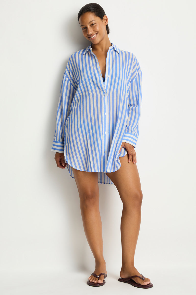 SEA LEVEL VACAY CRUISE SHIRT - CHAMBRAY