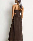 SEA LEVEL SUNSET CUTAWAY BANDEAU DRESS